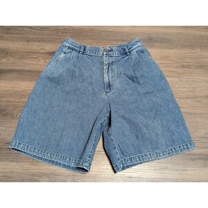 Ralph Lauren Polo Sport Denim Jean Shorts Women's Size‎ 8 Pleated